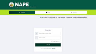 
                            6. Login - NAPE Members Portal