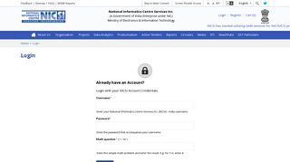 
                            2. Login | National Informatics Centre Services Inc. (NICSI) - India