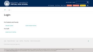 
                            12. Login | National University - National University Virtual High School