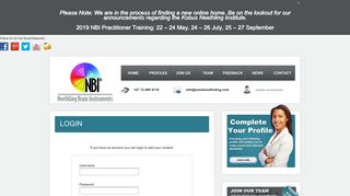 
                            3. Login - NBI Profile