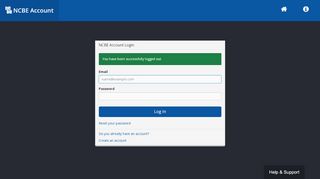 
                            2. Login - NCBE Account