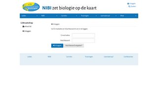 
                            9. Login | Nederlands instituut voor Biologie - Ledensite