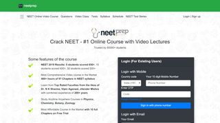 
                            5. Login - NEET Prep