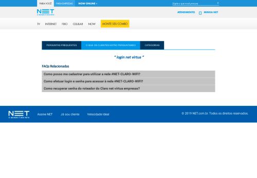 
                            3. login net virtua - Ajuda Site Oficial da NET