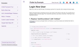 
                            9. Login New User | Flutter By Example