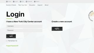 
                            8. Login | New York City Center