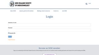 
                            6. Login - New Zealand Society of Endocrinology