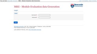 
                            7. Login - Newcastle University