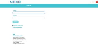 
                            8. Login - Nexo Jornal