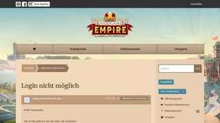 
                            2. Login nicht möglich — Goodgame Empire Forum