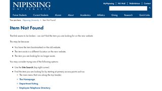 
                            6. Login | Nipissing University