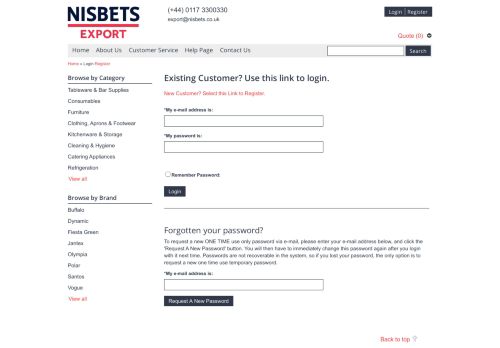 
                            6. Login - Nisbets Export