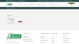 
                            1. Login - Nmart Retails Pvt. Ltd.