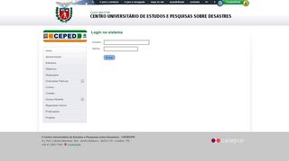 
                            5. Login no sistema - Centro Universitário de Estudos e Pesquisas sobre ...