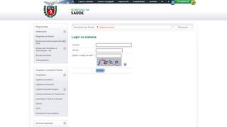 
                            7. Login no sistema - Secretaria da Saúde