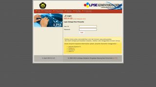 
                            8. Login Non-Penyedia - LPSE ESDM