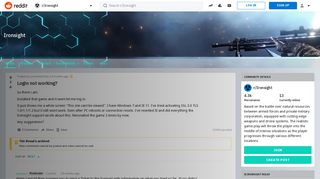 
                            7. Login not working? : Ironsight - Reddit