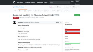 
                            3. Login not working on Chrome 54 Android · Issue #2318 · nextcloud ...