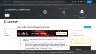 
                            4. Login not working with specific browser - Super User