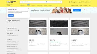 
                            4. Login Notebook - Informática no Mercado Livre Brasil