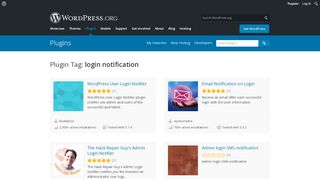 
                            2. login notification | WordPress.org