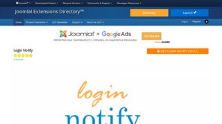 
                            2. Login Notify, by Function90 - Joomla Extension Directory