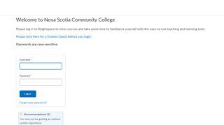 
                            3. Login - Nova Scotia Community College - D2L