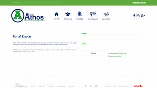 
                            3. Login - Novidades Escola Athos