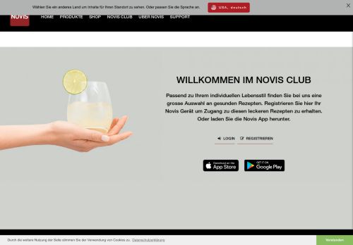 
                            10. Login / Novissa - Novis VitaJuicer