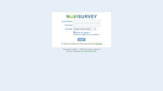 
                            10. Login - NoviSurvey