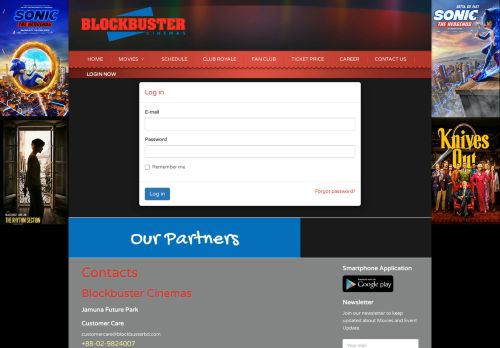 
                            12. Login Now - Blockbuster Cinemas