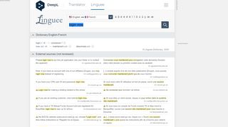
                            7. login now - French translation – Linguee