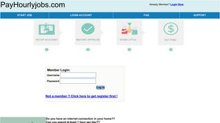 
                            5. Login Now - PayHourlyjobs.com
