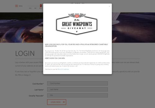 
                            7. Login Now - WingPoints