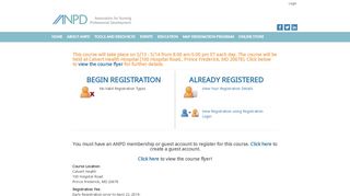 
                            7. Login - NPD Certification Prep Course - Prince Frederick, MD - ANPD