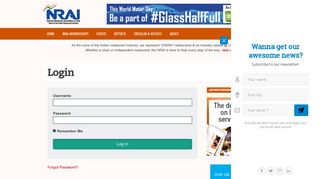 
                            8. Login – NRAI - National Restaurant Association of India