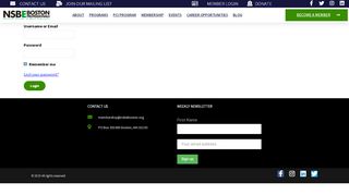 
                            10. Login – NSBE Boston Professionals