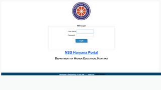 
                            7. Login - NSS Haryana - Department of Higher Education, Haryana