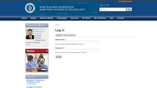 
                            13. Login - NSW Teachers Federation