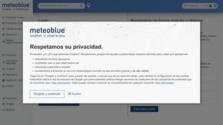 
                            9. Login o Registrar - meteoblue