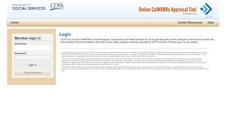 
                            8. Login - OCAT, The Online CalWORKs Appraisal Tool