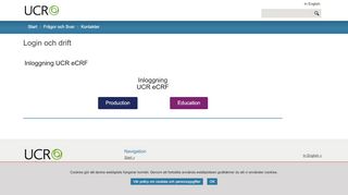 
                            6. Login och drift - UCR eCRF - Uppsala universitet