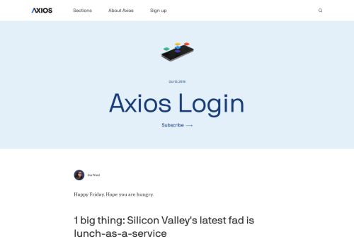 
                            13. Login - October 12, 2018 - Axios