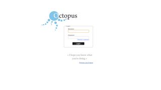 
                            4. Login ‹ Octopus (WebClient 1.0)