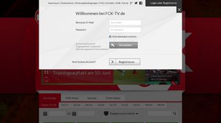 
                            1. Login oder Registrieren - FCK-TV