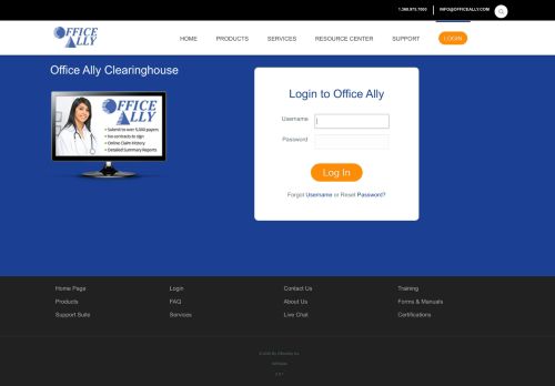 
                            11. Login - Office Ally