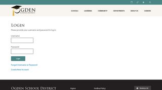 
                            2. Login - Ogden City School District