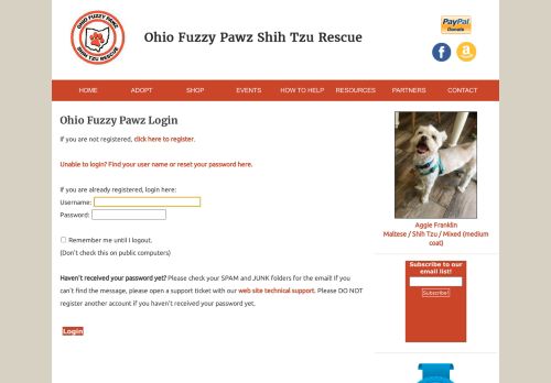 
                            13. Login - Ohio Fuzzy Pawz