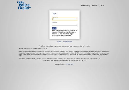 
                            13. Login - Ohio Police and Fire Pension Fund