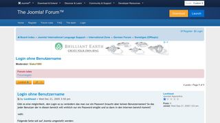 
                            1. Login ohne Benutzername - Joomla! Forum - community, help and support